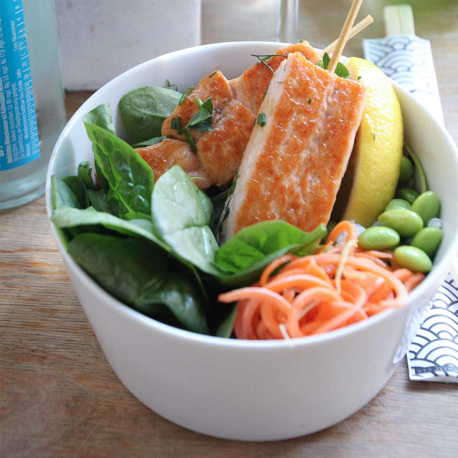 Teriyaki Salmon Poké Bowl